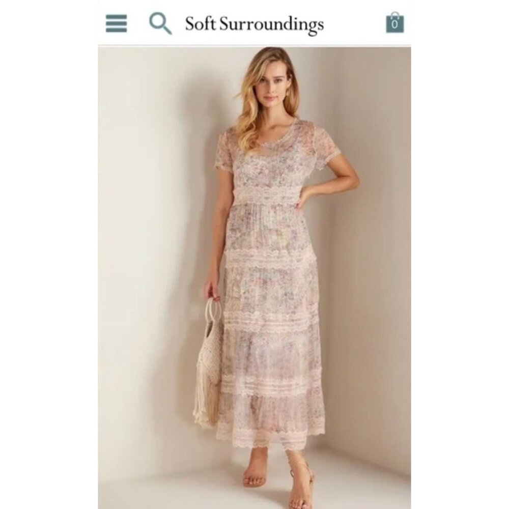 Soft Surroundings Althea Maxi dress *SLIP ONLY* Sleeveless Size 24W 3X Plus Size